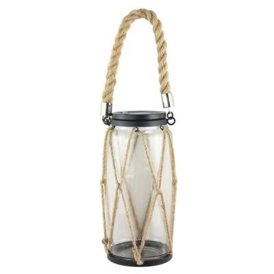 Solar Powered White LED Rope Lantern