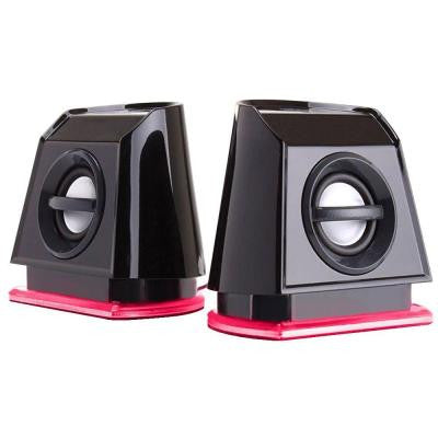 Computer Speakers with Red LED Accents