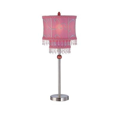 22.5 in. Polished Steel Table Lamp