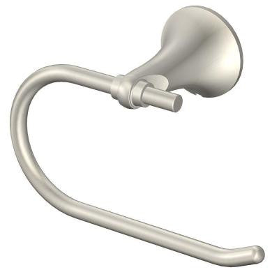 Toomba Single Post Toilet Paper Holder in Brushed Nickel