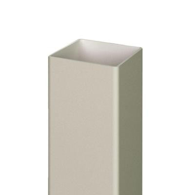 5 in. x 5 in. x 96 in. Tan Wicker Vinyl Hurricane Fence Post
