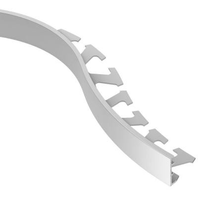 Schiene Satin Anodized Aluminum 1-1/16 in. x 8 ft. 2-1/2 in. Metal Radius Tile Edging Trim