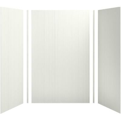 Choreograph 60in. X 36 in. x 96 in. 5-Piece Shower Wall Surround in Dune with Cord Texture for 96 in. Showers