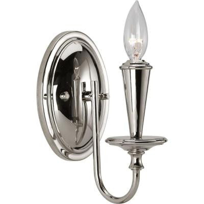 Identity Collection 1-Light Polished Nickel Wall Sconce