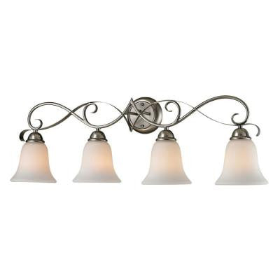 Brighton 4-Light Brushed Nickel Wall Mount Bath Bar Light