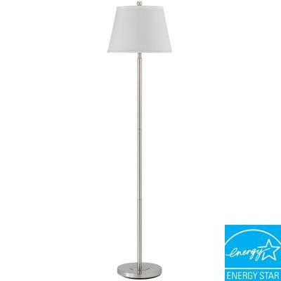 60 in. Andros Floor Lamp in Brushed Steel
