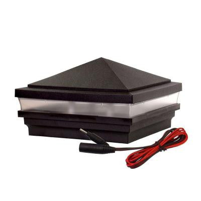 ArmorGuard 5 in. x 5 in. Black Plastic LED Post Sleeve Cap