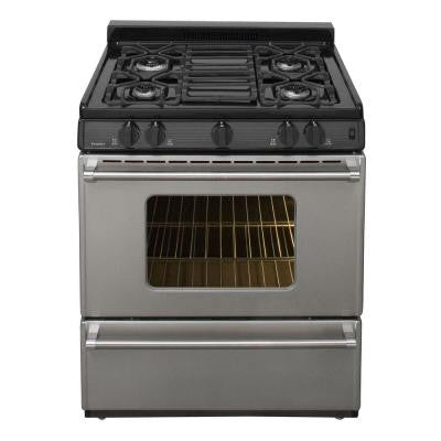 30 in. 3.91 cu. ft. Gas Range in Stainless Steel