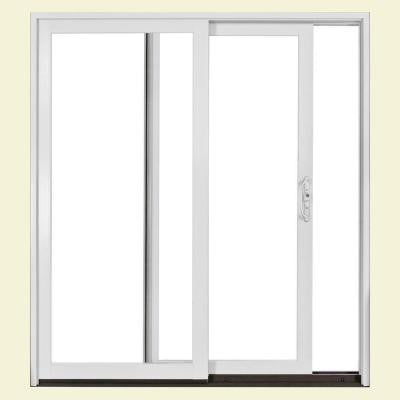 72 in. x 80 in. Builders Right-Hand Aluminum Clad Sliding Patio Door with LowE Glass