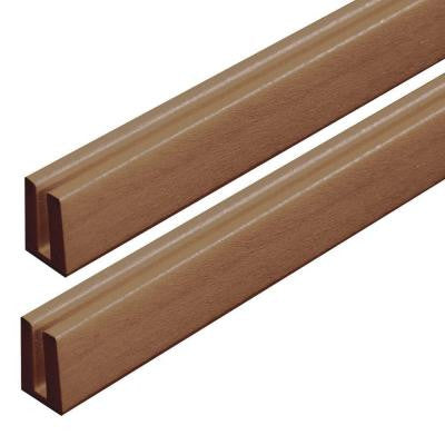 0.75 in. x 1.188 in. x 4 ft. California Redwood Vinyl Lattice Cap Moulding (2-Pack)