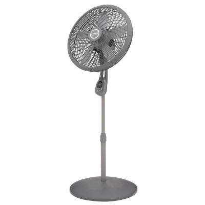 Adjustable-Height 18 in. Oscillating Pedestal Fan with Remote Control