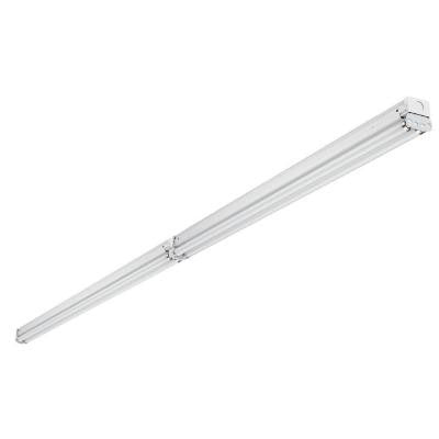 8 ft. 4-Light Tandem Low Profile White Fluorescent Non-Hooded Strip Light