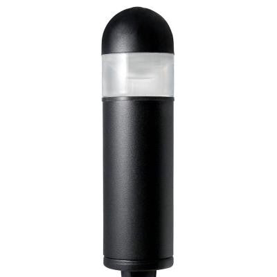Low Voltage Black Outdoor Halogen Bollard Light