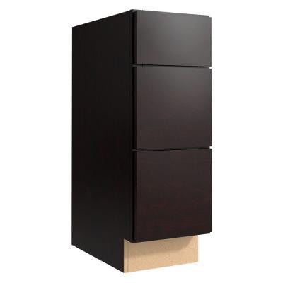 Fiske 12 in. W x 21 in. D x 34.5 in. H Vanity Cabinet Only in Coffee