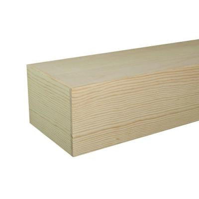 Pond Pine Box Beam 3 ft. Cap-Shelf Mantel