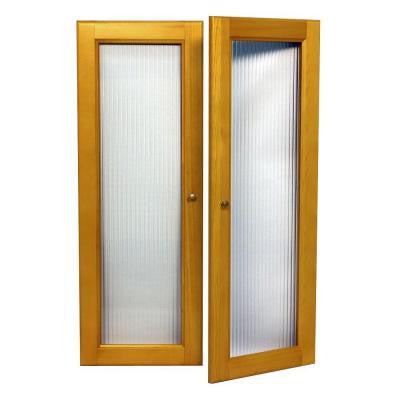 Deluxe 35 in. Honey Maple Tower Door Kit
