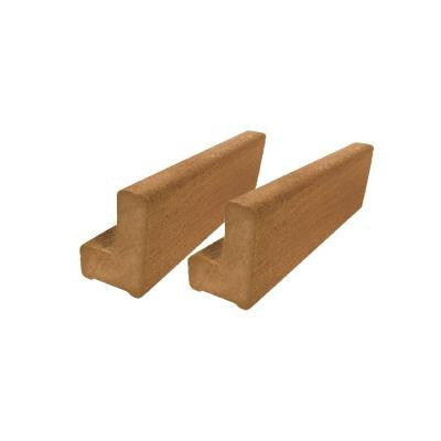 Vantage 6 ft. Rustic Cedar Solid Composite Universal Base Rail or Hand Rail (2-Pack)