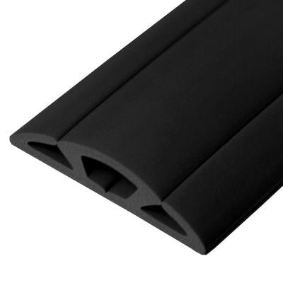 15 ft. Cord Protector with 3-Channels, Black