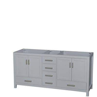 Sheffield 72 in. W x 22 in. D Vanity Cabinet in Gray