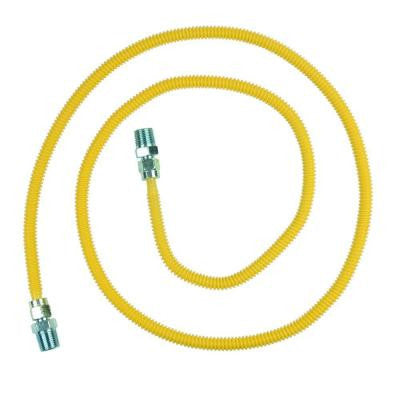 ProCoat 1/2 in. MIP x 1/2 in. MIP x 72 in. Stainless Steel Gas Connector 3/8 in. O.D. (23,100 BTU)