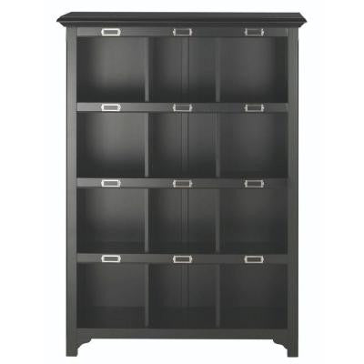William 41.25 in. W x 58.75 in. H Black 12-Cube Organizer