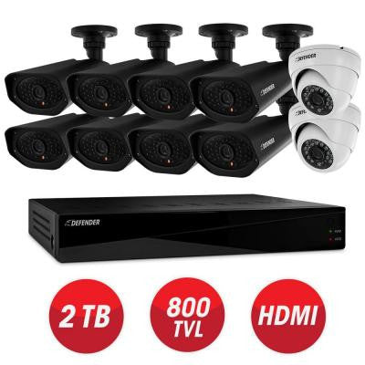 Connected Pro 16-Channel 960H 2TB Surveillance System with (10) 800TVL Camera
