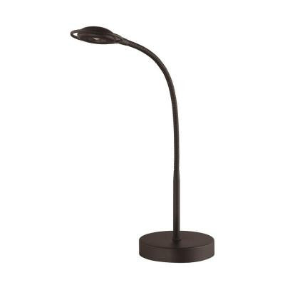 Karl 20 in. Black and Steel Desk Lamp
