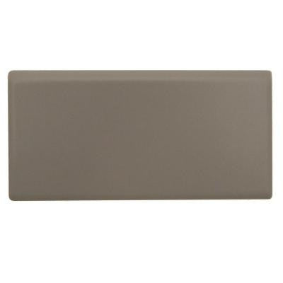Rittenhouse Square Matte Urban Putty 3 in. x 6 in. Ceramic Bullnose Wall Tile
