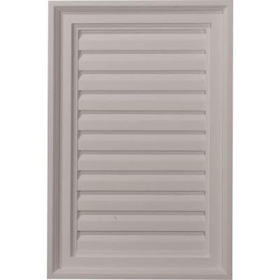 2 in. x 16 in. x 24 in. Decorative Vertical Gable Louver Vent