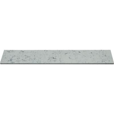 White Single Bevelled Threshold 6 in. x 37 in. Polished Marble Floor and Wall Tile