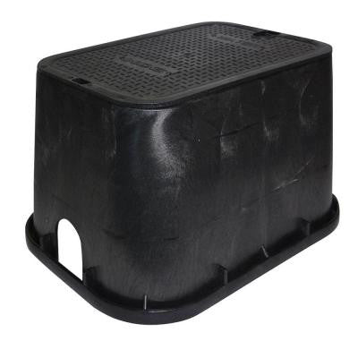 14 in. x 19 in. Standard Valve Box and Bolt-Down Cover - Water