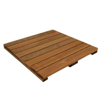 WiseTile 2 ft. x 2 ft. Solid Hardwood Deck Tile in Exotic Ipe
