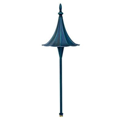 Ayan 1-Light Patina Green Outdoor Pathway Light