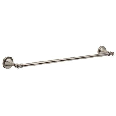 Silverton 24 in. Towel Bar in Heirloom Silver
