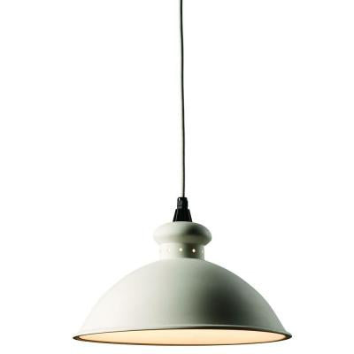 Leonidas 1-Light Ceiling Paintable Ceramic Bisque Pendant