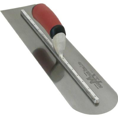 24 in. x 4 in. Finishing Trl-Round Front End Curved DuraSoft Handle Trowel