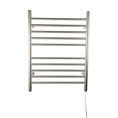 Radiant Straight Plug-In 24 in. W x 32 in. H 10-Bar Electric Towel Warmer in Brushed Stainless Steel