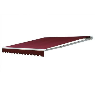 16 ft. 7000 Series Manual Retractable Awning (122 in. Projection) in Red