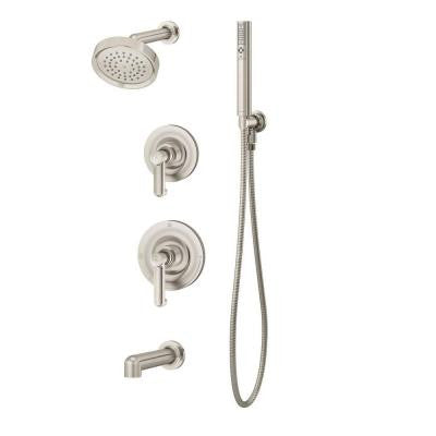 Museo 1-Handle Tub and Shower Faucet in Satin Nickel