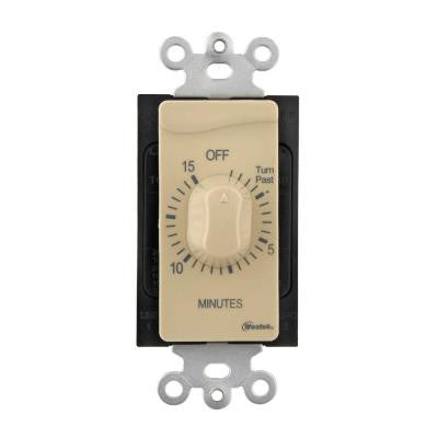 15 Min In-Wall Countdown Timer - Ivory