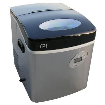 35 lb. Portable Ice Maker in Stainless Steel
