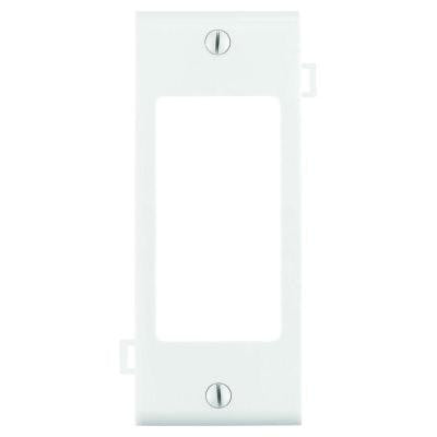 Sectional 1-Gang Center Decora Nylon Wall Plate - White