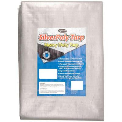 12 ft. x 12 ft. Silver Heavy Duty Tarp