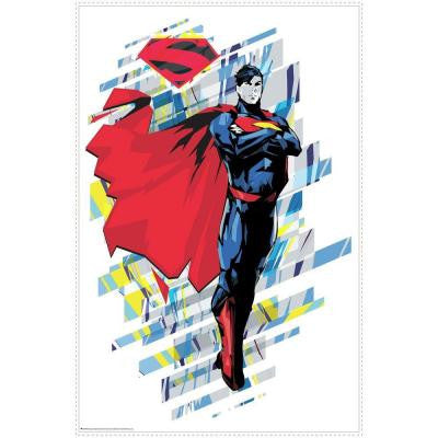 2.5 in. W x 27 in. H Classic Superman 1-Piece Peel and Stick Giant Wall Graphic