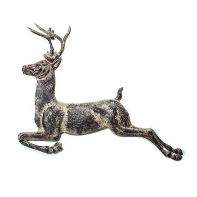 36 in. x 2 in. W x 8 in. H Metal Deer Hanging