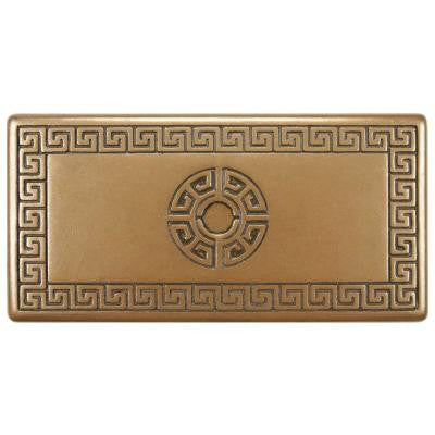 Contempo Greek Key Deco Bronze 6 in. x 3 in. Metallic Wall Trim Tile