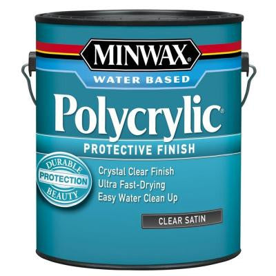 1 gal. Satin Polycrylic Protective Finish (2-Pack)