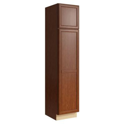 Boden 18 in. W x 84 in. H Linen Cabinet in Nutmeg