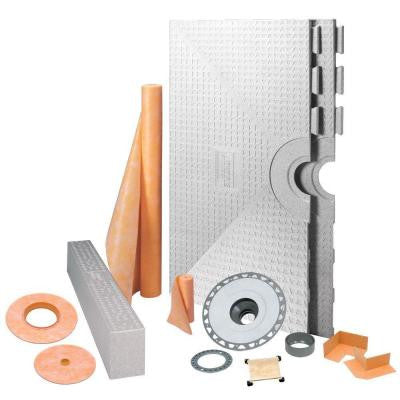 Kerdi 48 in. x 48 in. PVC Tileable Covering Shower Kit