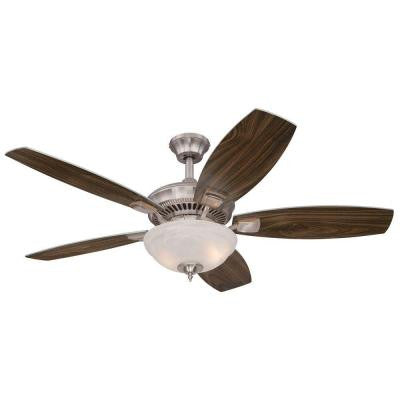 Tulsa 52 in. Brushed Nickel Indoor Ceiling Fan